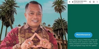 Sistem pendaftaran siswa/i SMA/SMK online Babel, Sulit diakses, M.Noor angkat suara.