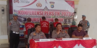 Polres Belitung Timur Lakukan Konferensi Pers Hasil Operasi PETI di Belitung Timur