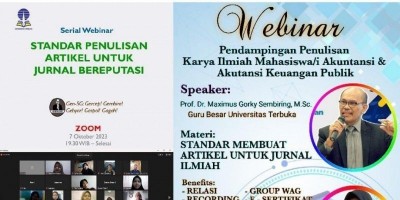 Bersama Pemateri Guru Besar UT, Lembaga AR Learning Center Gandeng Mahasiswa/i Gelar Webinar Pendampingan Penulisan Karya Ilmiah