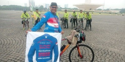 AMU MANTAN WARTAWAN JAWA POS GOWES SURABAYA-JAKARTA, TUNTUT TUNJANGAN DANA HARI TUA PARA EKS AWAK MEDIA